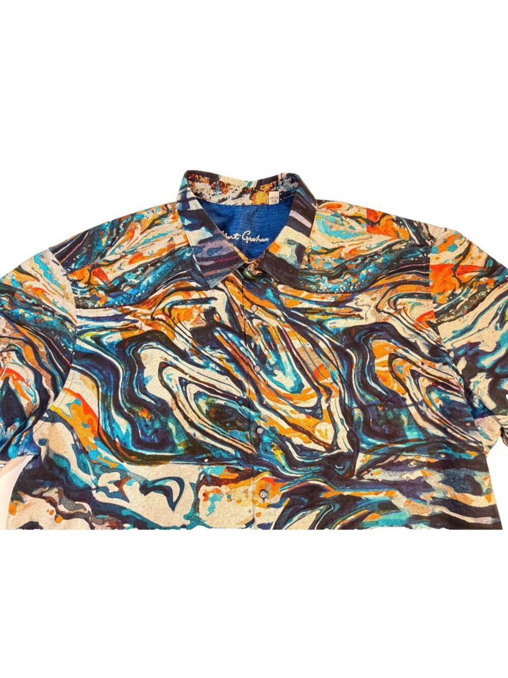 Robert Graham Men's 3XLT  Colorful Abstract Psychedelic Shirt  Art Artsy Beach